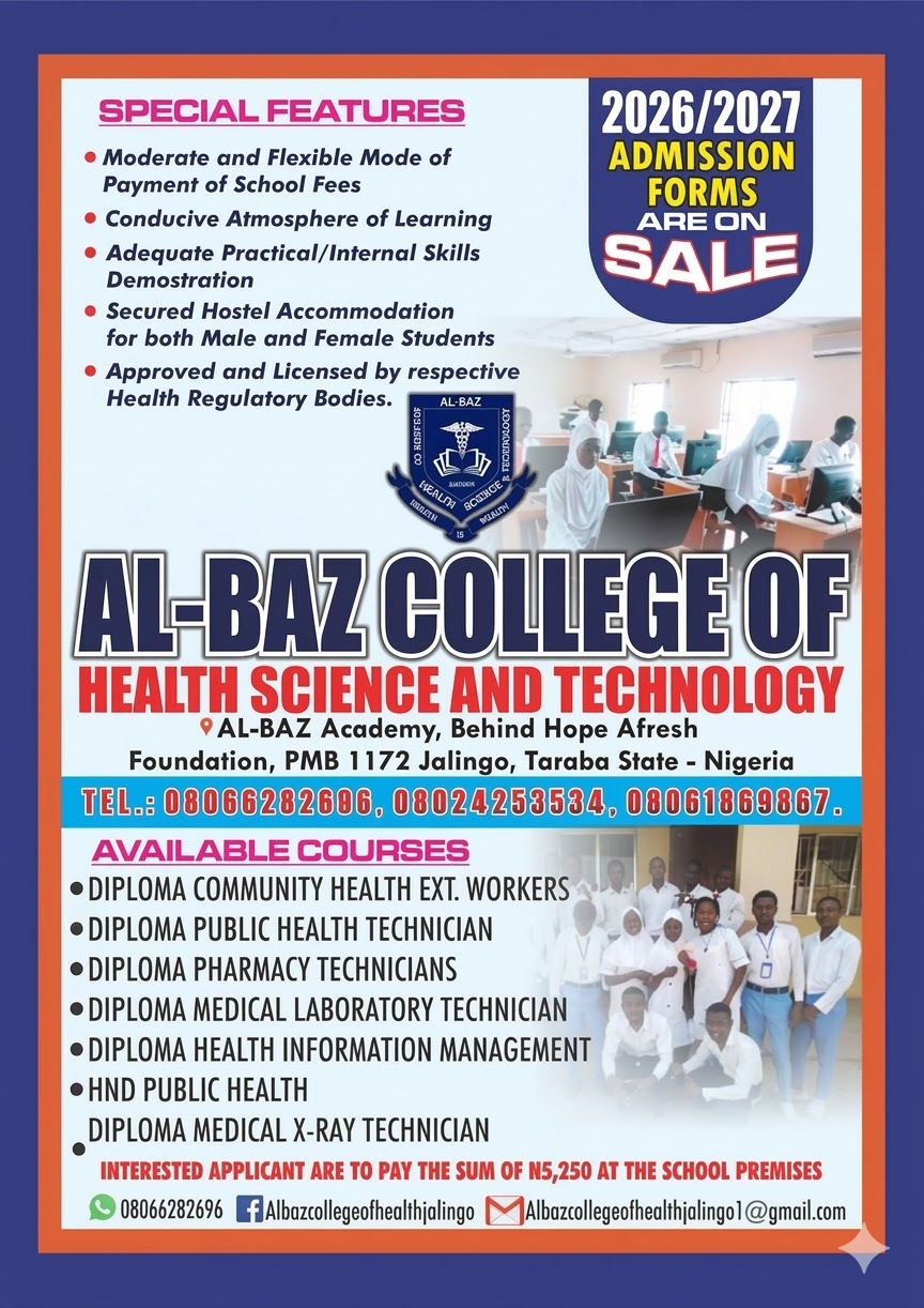 Admissions Open for 2026/2027 Session